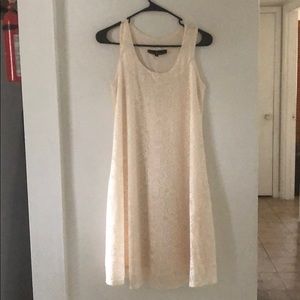 White Lace Flowy Dress, Medium